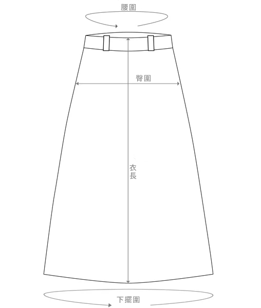 裙子的測量指南