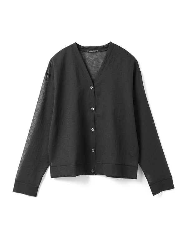 washer voile V neck C/D | 1-210072(black 99-Free)