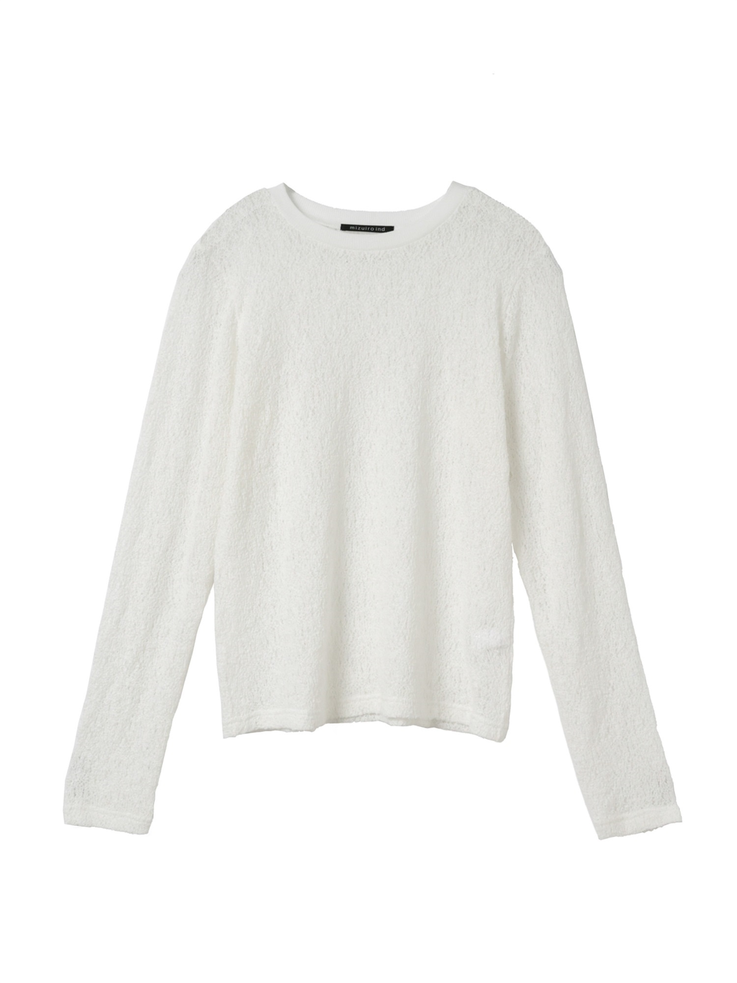 lace crew neck T shirt | 1-210080(off white 11-Free)