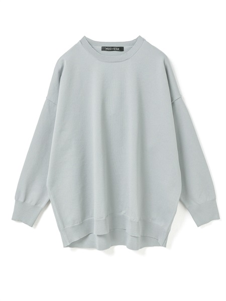 crew neck wide P/O | 1-220077(l.gray 90-Free)