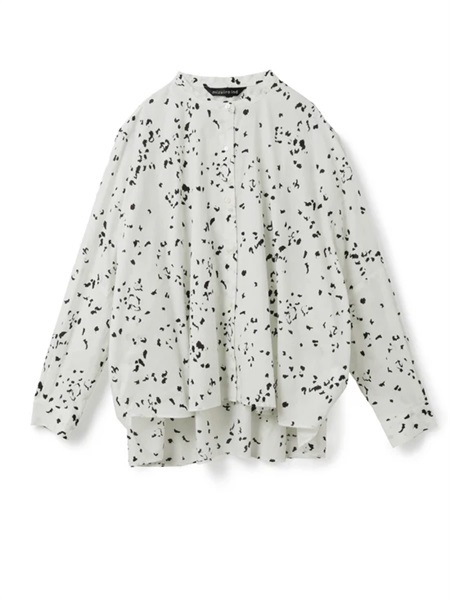 print back gather shirt | 1-230131(ivory 12-Free)