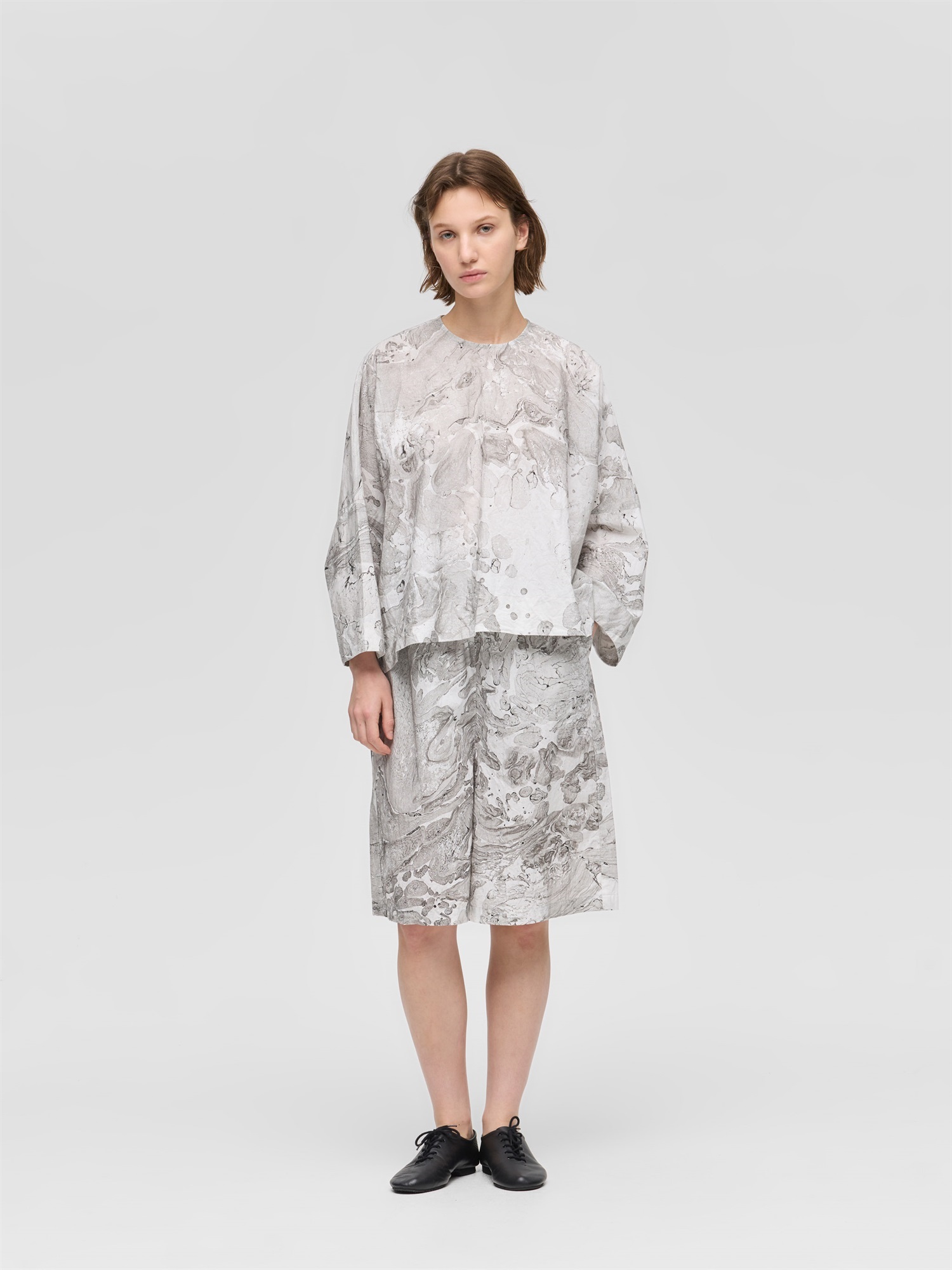 marble print wide P/O | 1-230146