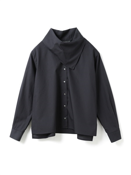 scarf collar shirt | 1-230148(navy 77-Free)