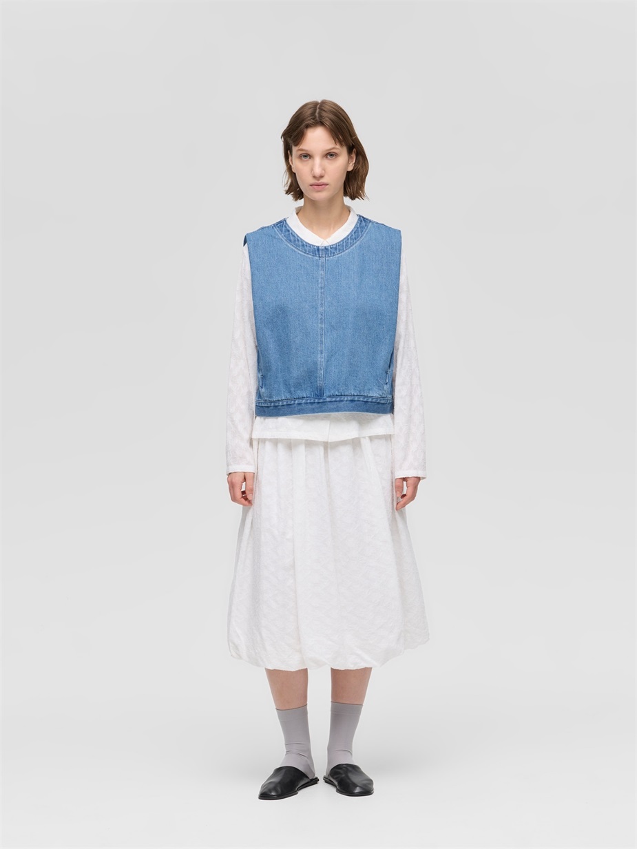 denim vest | 1-230157BL