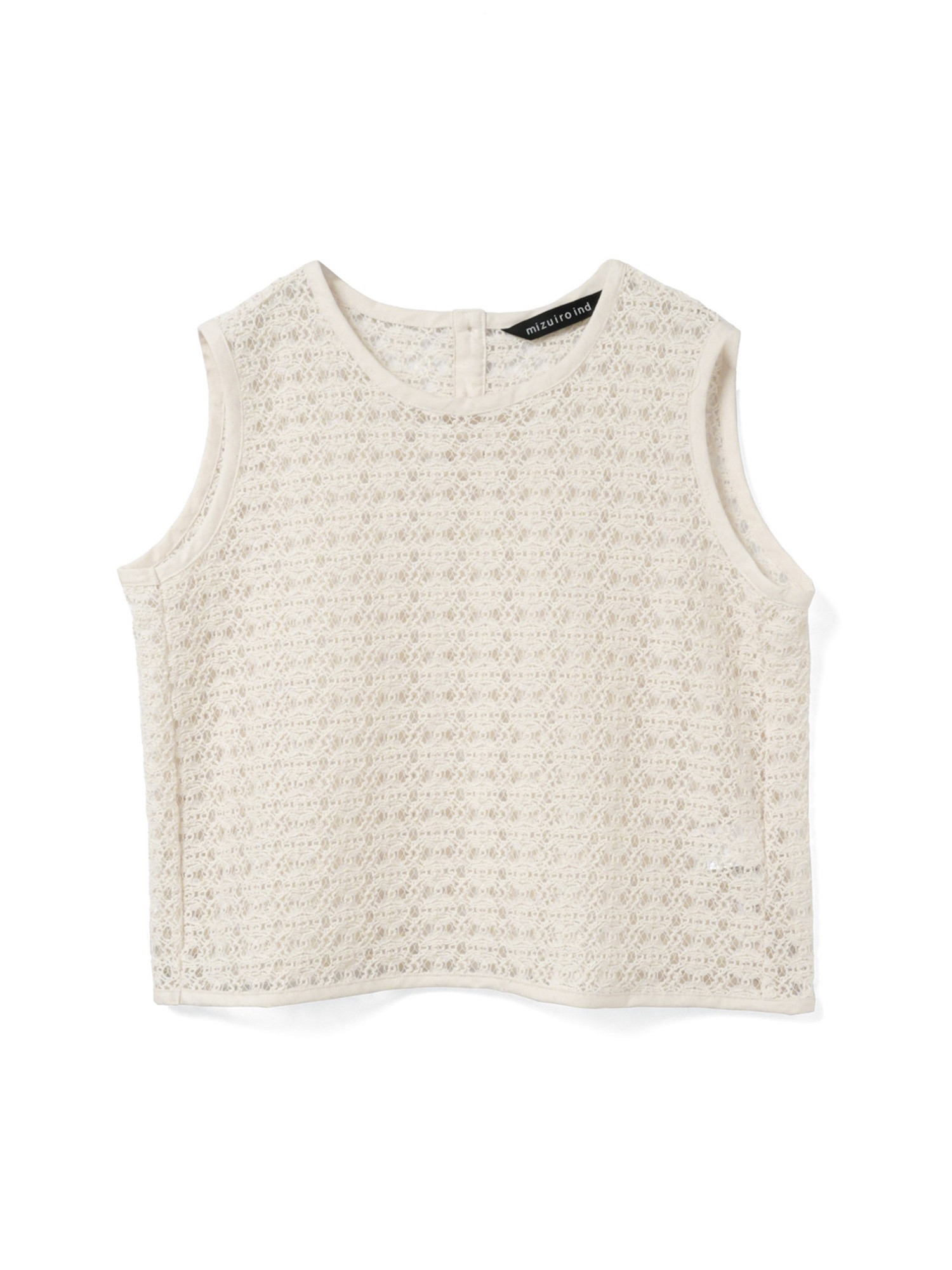 lace crew neck vest | 1-230159(ivory 12-Free)