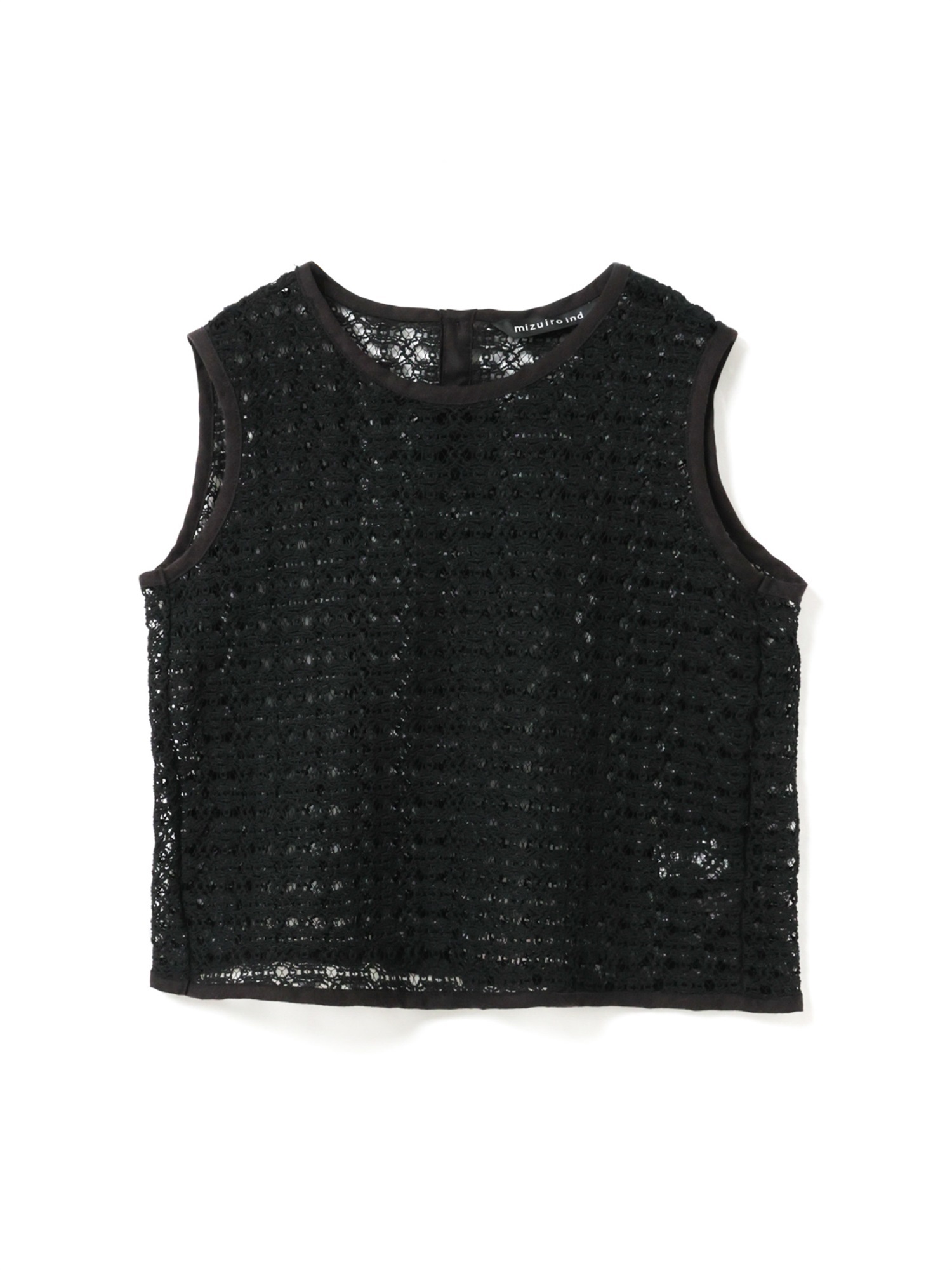 lace crew neck vest | 1-230159(black 99-Free)