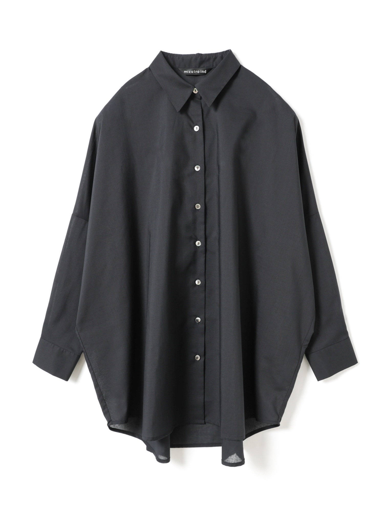 T/C sheer wide shirt | 1-230162(navy 77-Free)