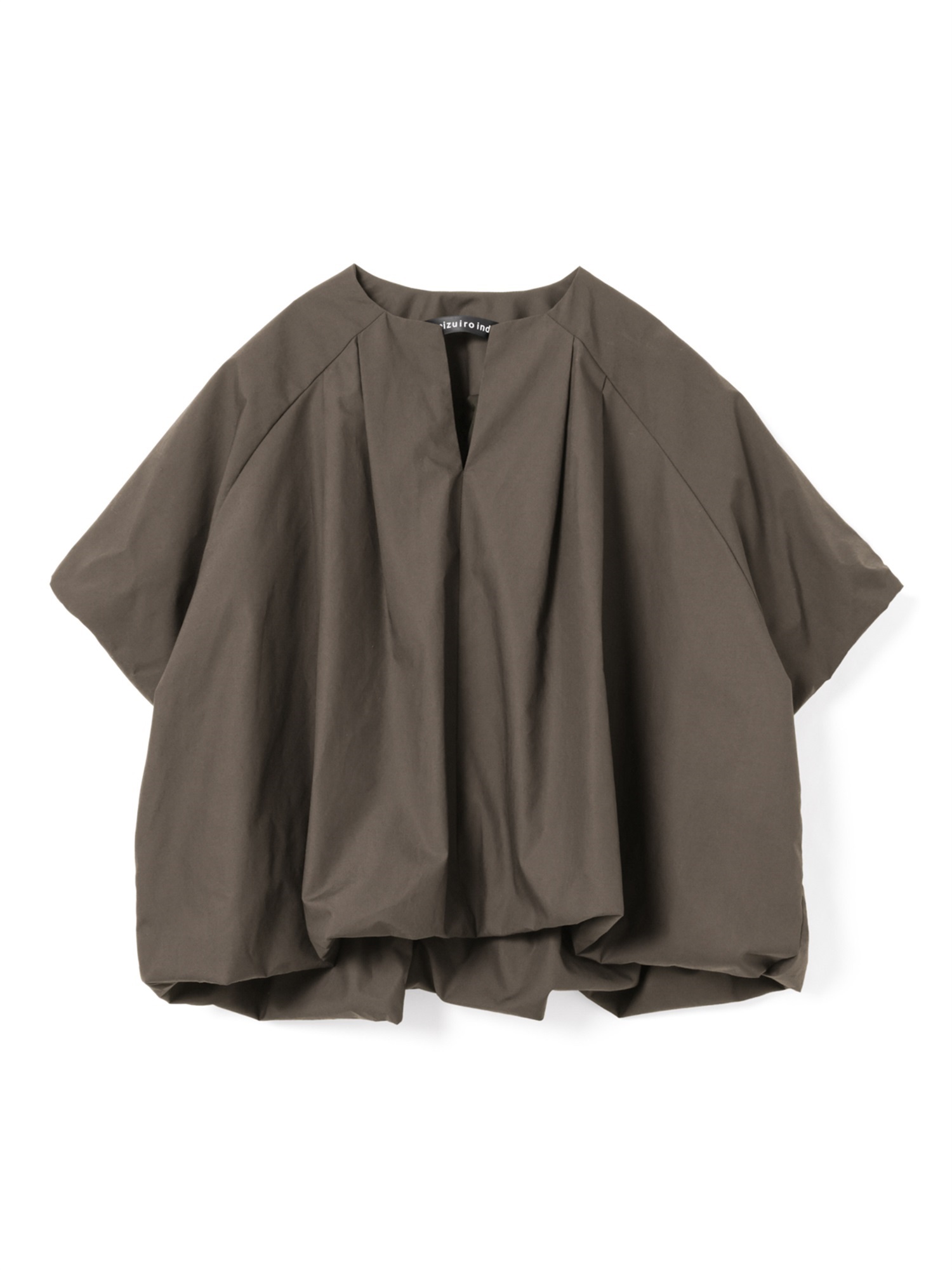 ballon no collar shirt | 1-230163(c.gray92-Free)