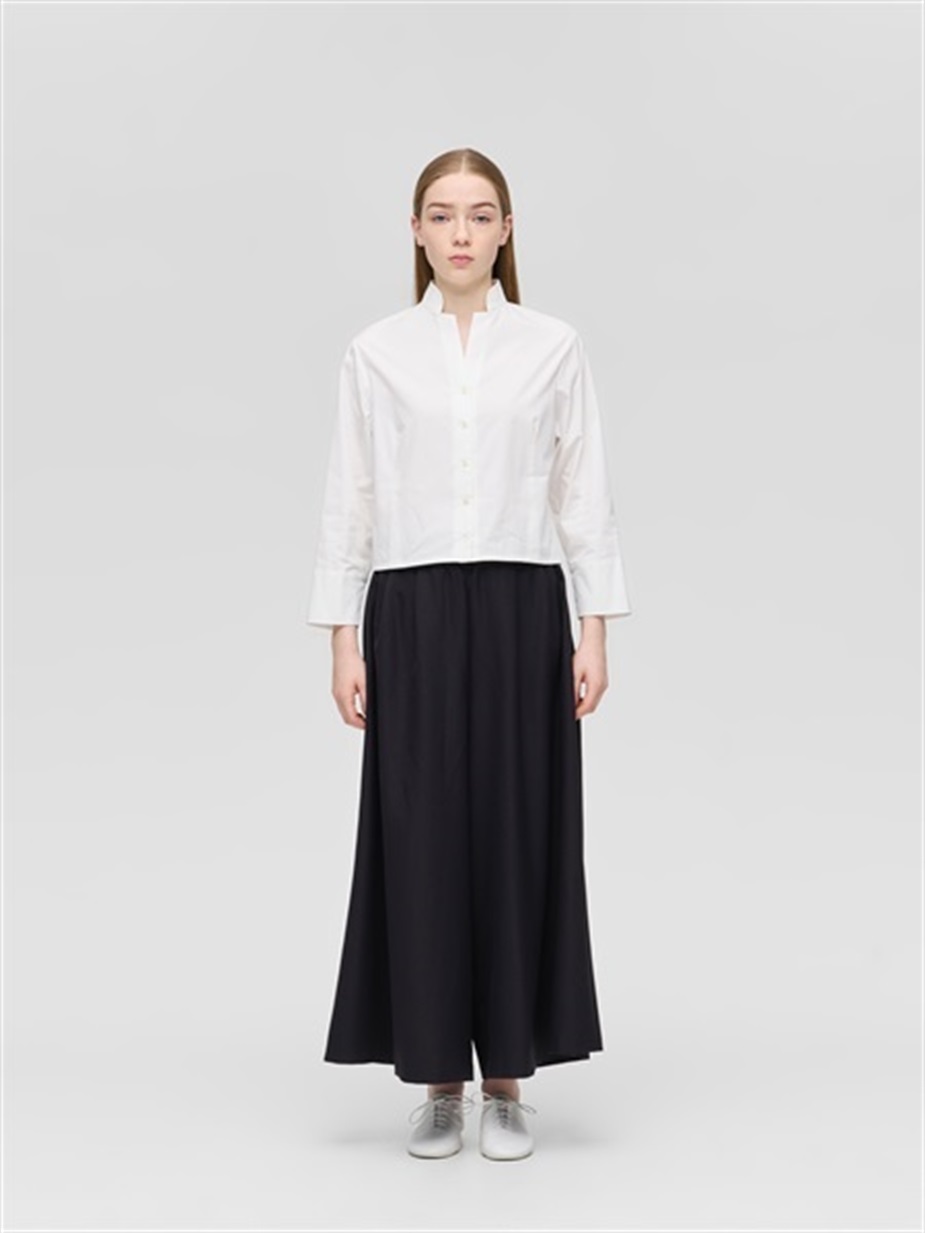 stand collar short shirt | 1-230165
