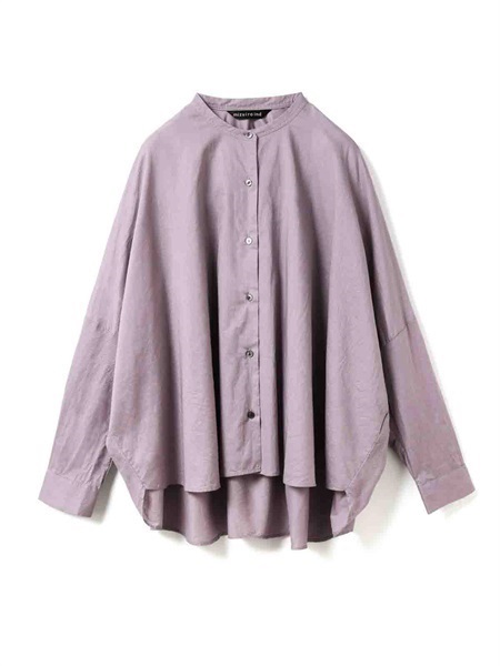 back gather wide shirt | 1-238975(p.gray 32-Free)