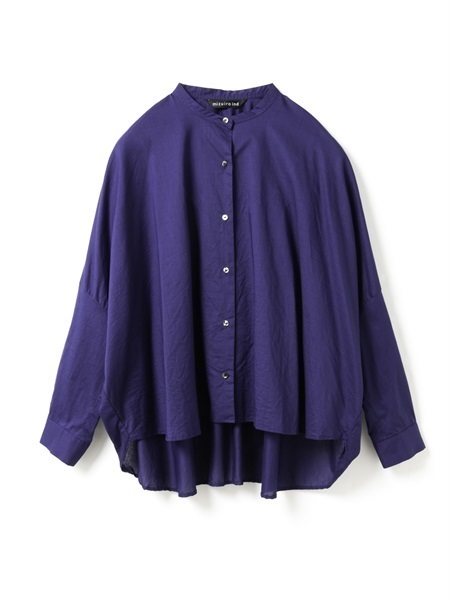 back gather wide shirt | 1-238975(navy 77-Free)