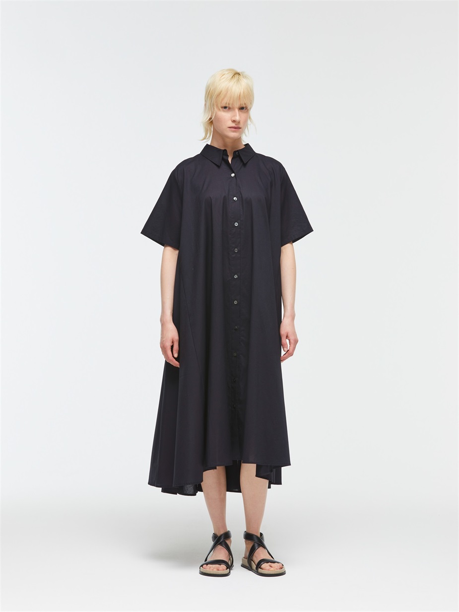 half slv  flare shirt OP | 1-250074