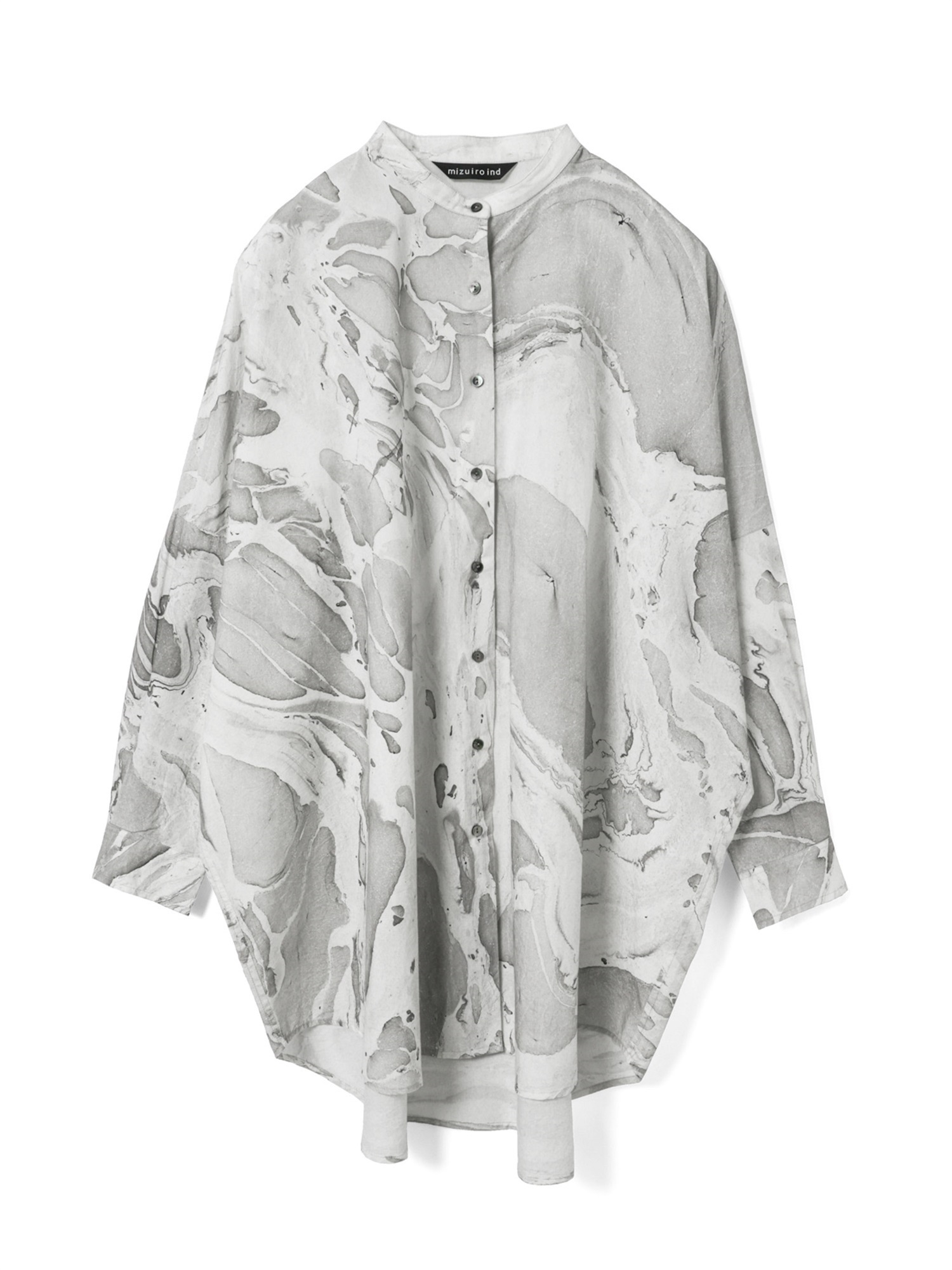 marble print tunic OP | 1-250081(gray 91-Free)