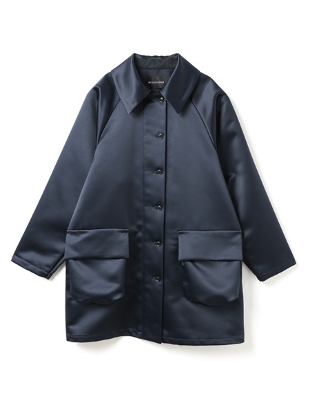 satin dolman coat | 1-270031(navy 77-Free)