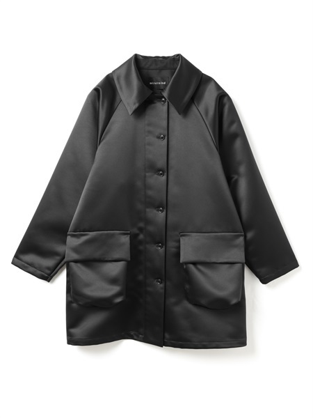 satin dolman coat | 1-270031(black 99-Free)