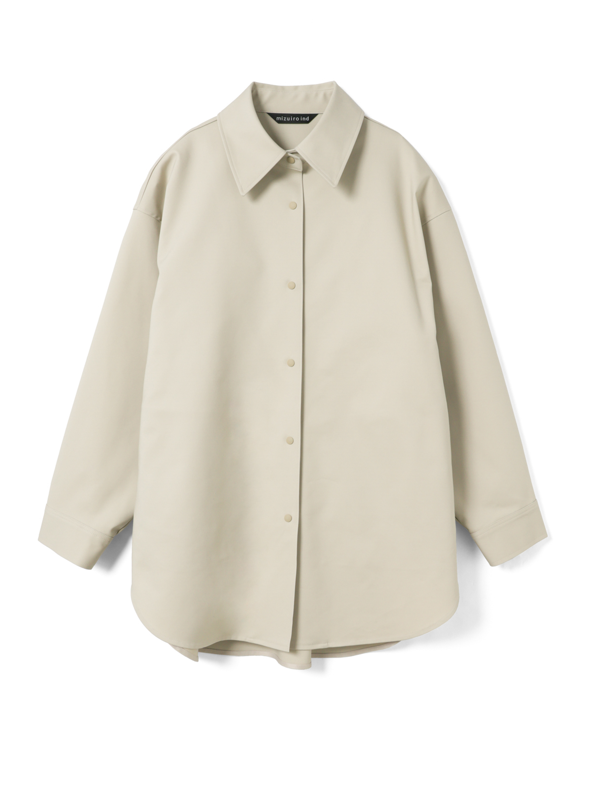double cloth wide shirt blouson | 1-270037(s.beige 19-Free)