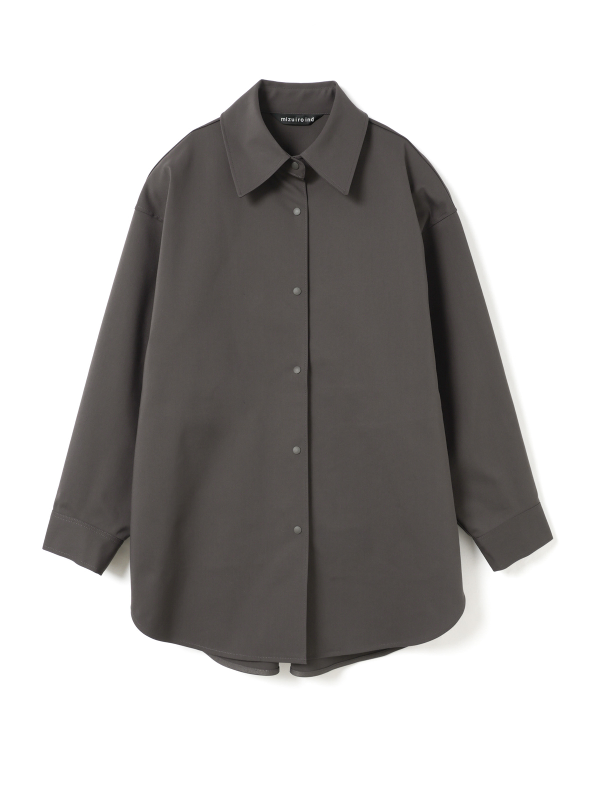 double cloth wide shirt blouson | 1-270037(c.gray 92-Free)