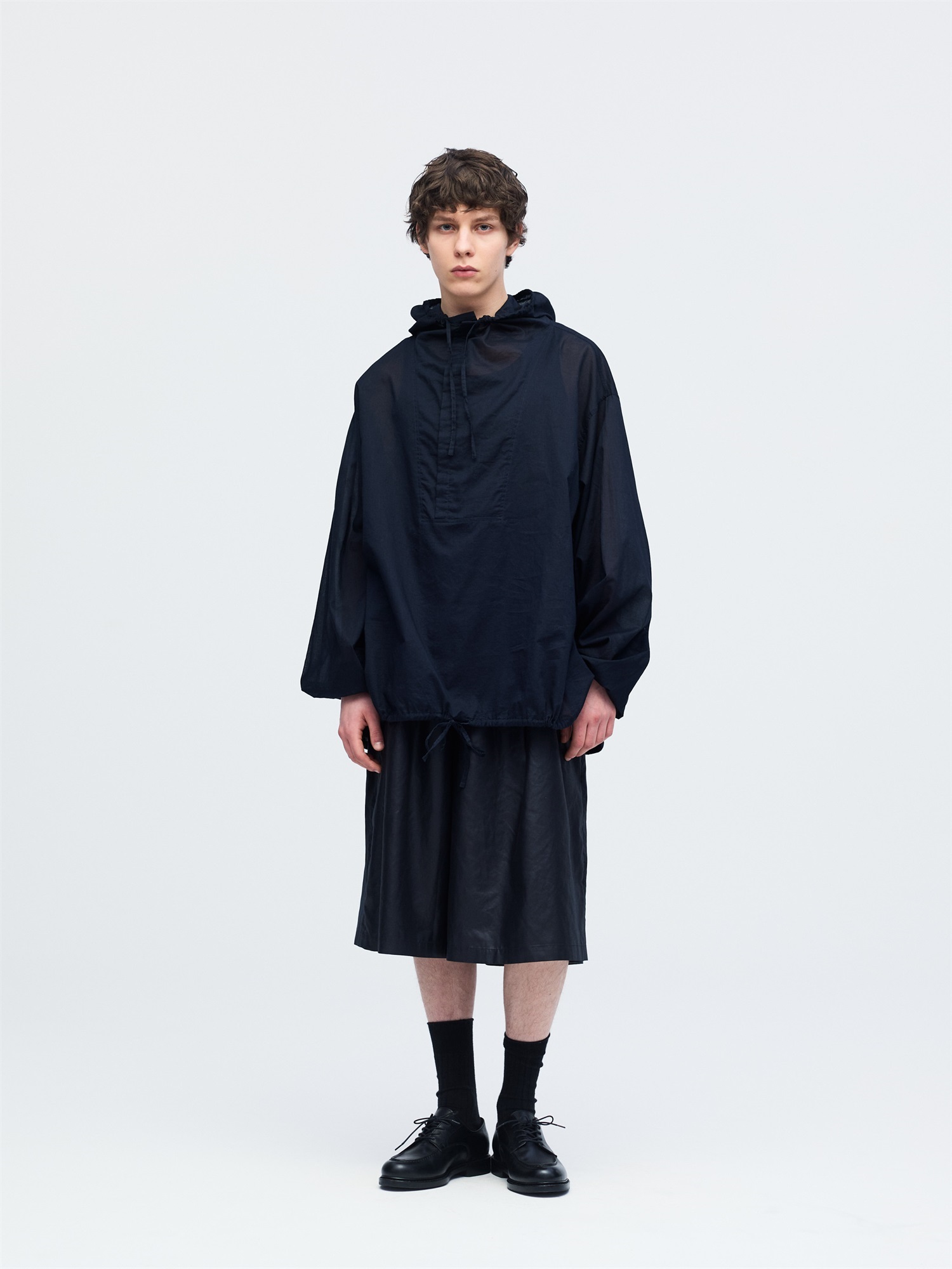 hooded shirt | 1-530007-m(black 99-Free)