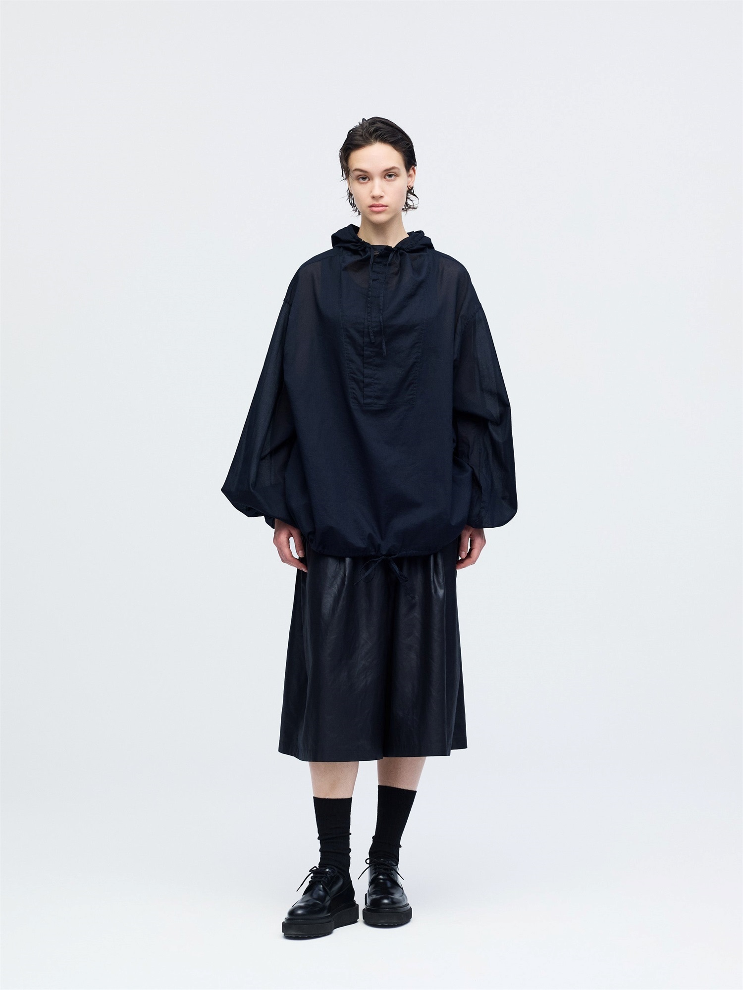 hooded shirt | 1-530007-w
