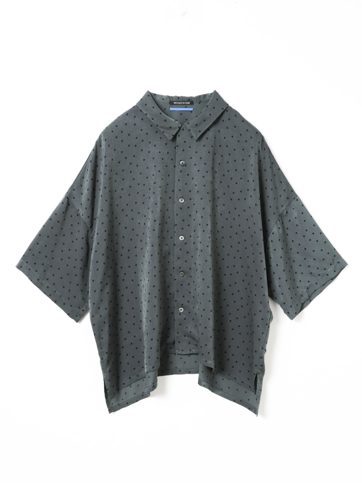 dots print shirt | 1-530016-m(gray 91-Free)