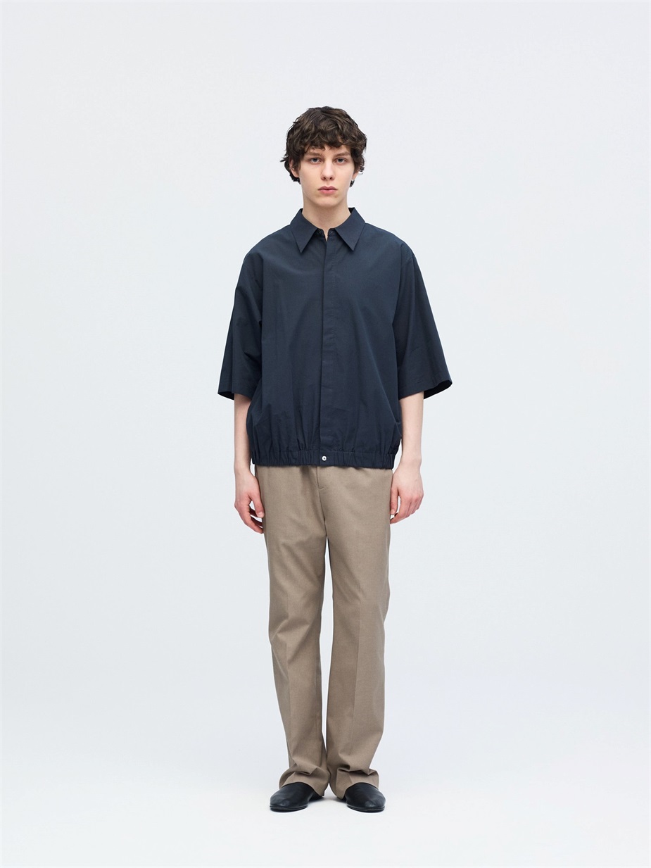 drawstring hem shirt | 1-530017-m