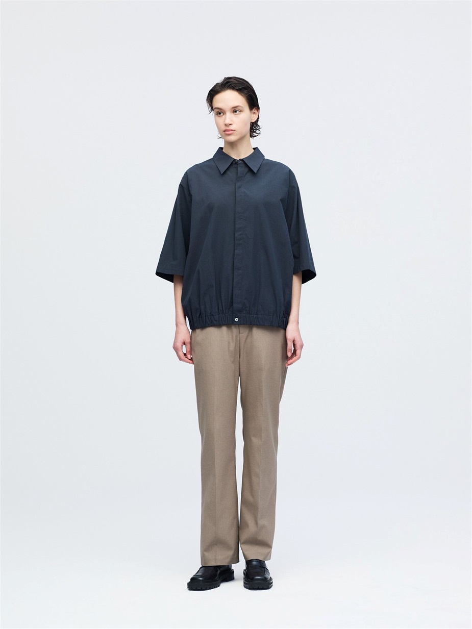 drawstring hem shirt | 1-530017-w