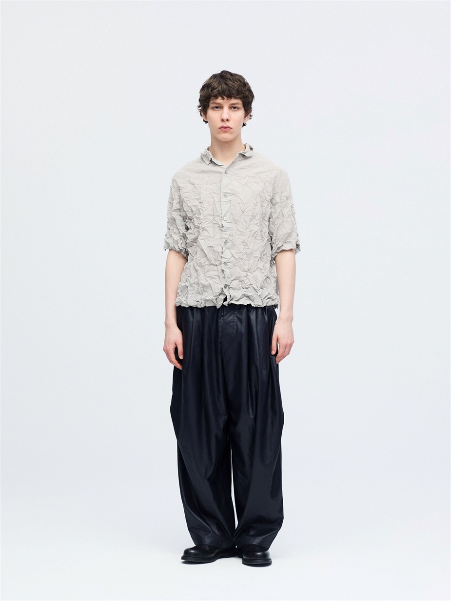 washer pleats shirt | 1-530019-m