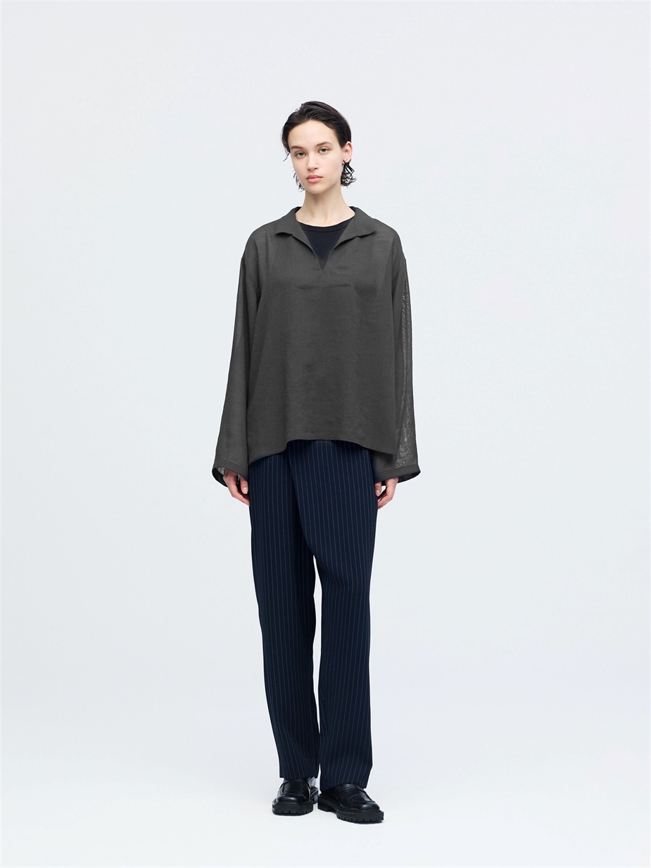mesh skipper shirt | 1-530022-w