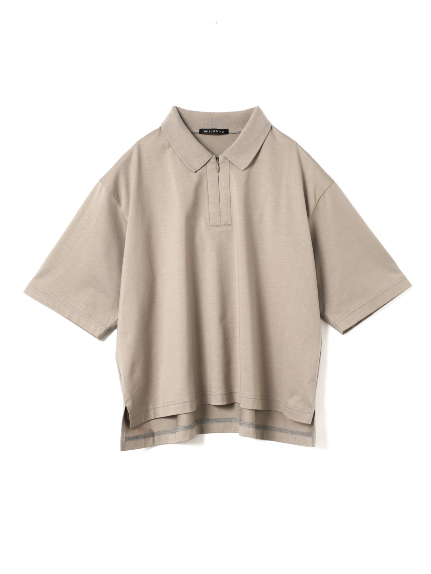 zip polo shirt | 2-210126(beige 20-Free)
