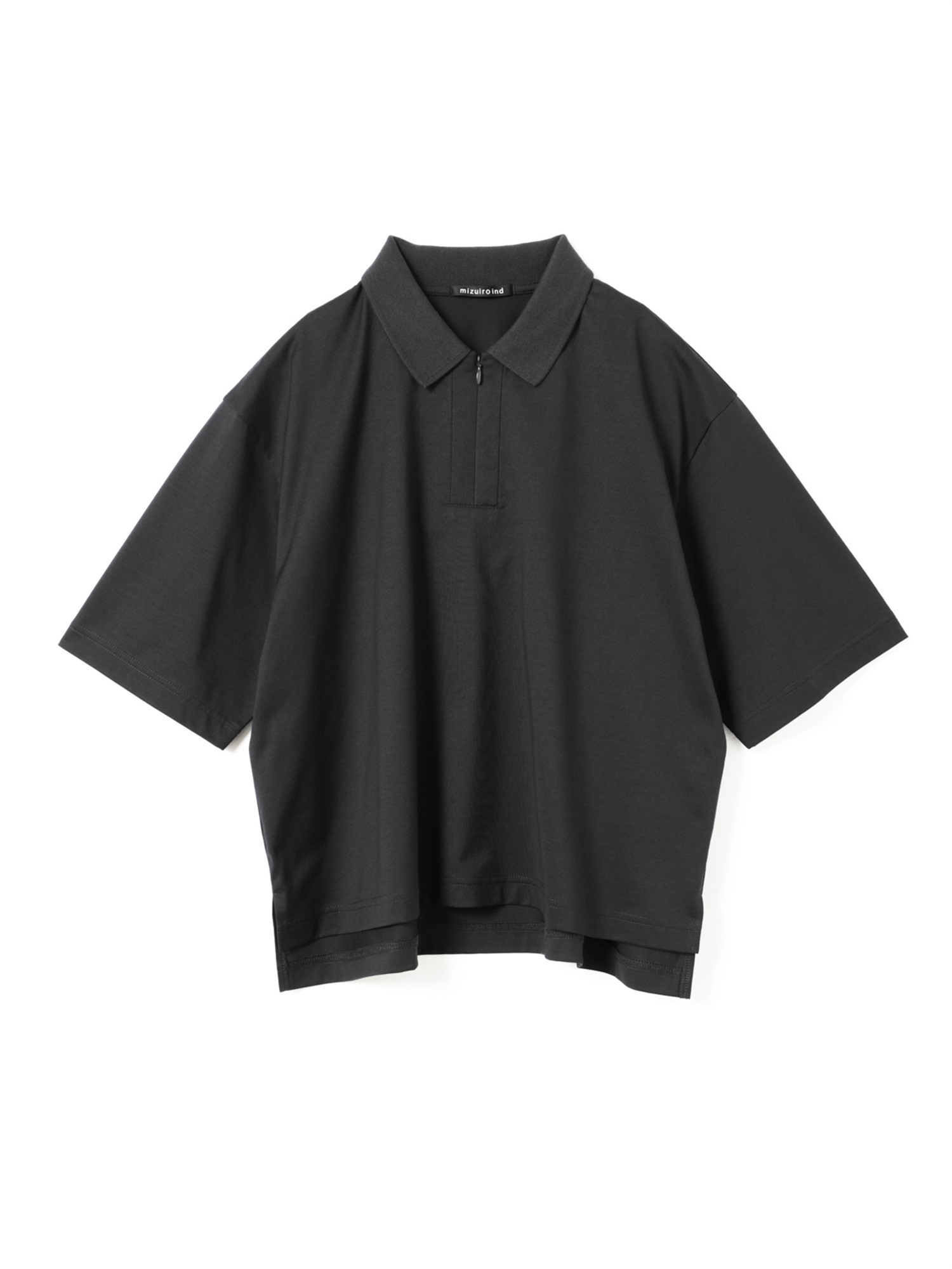 zip polo shirt | 2-210126(black 99-Free)