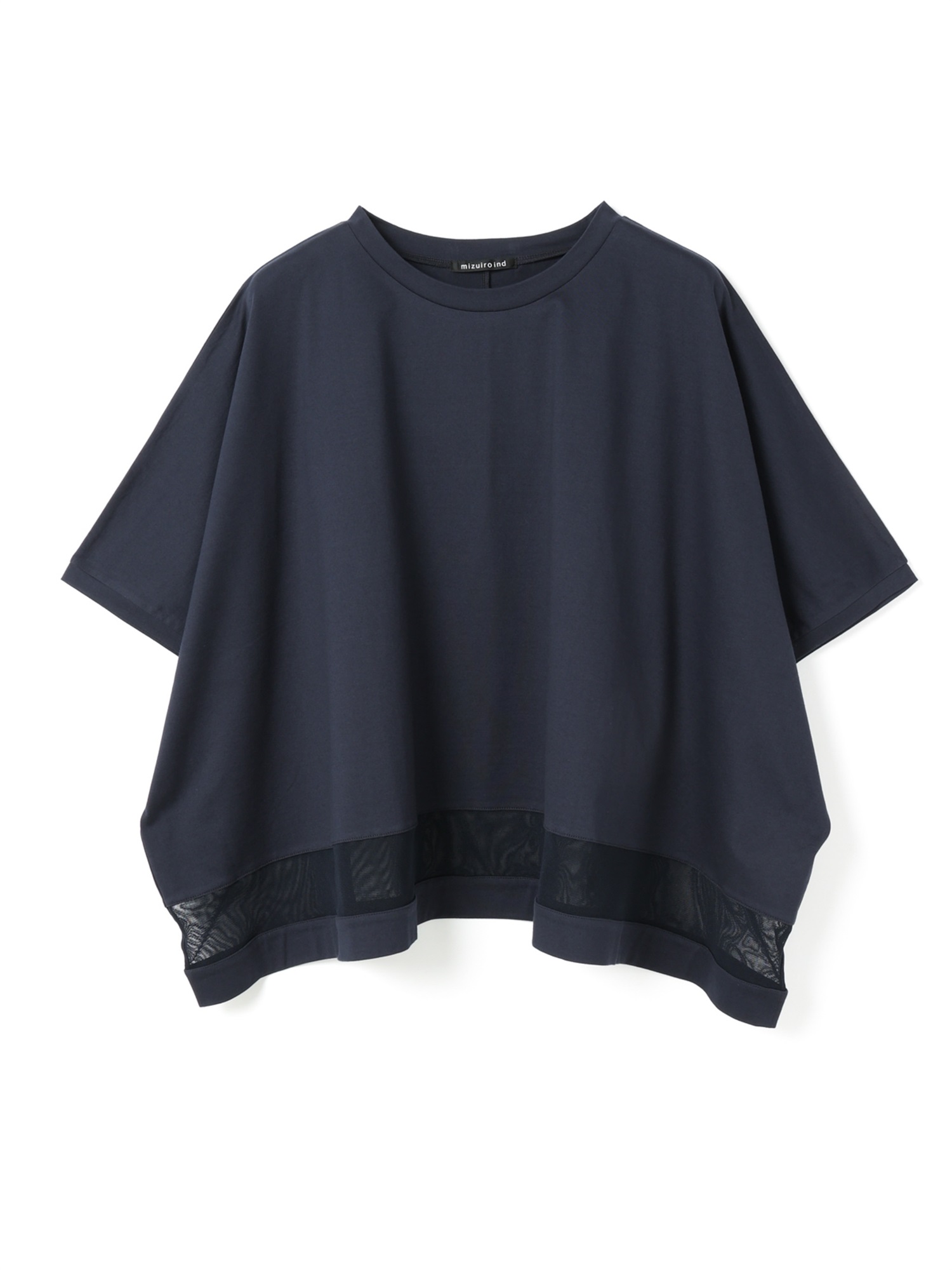 mesh hem wide P/O | 2-210130(navy 77-Free)