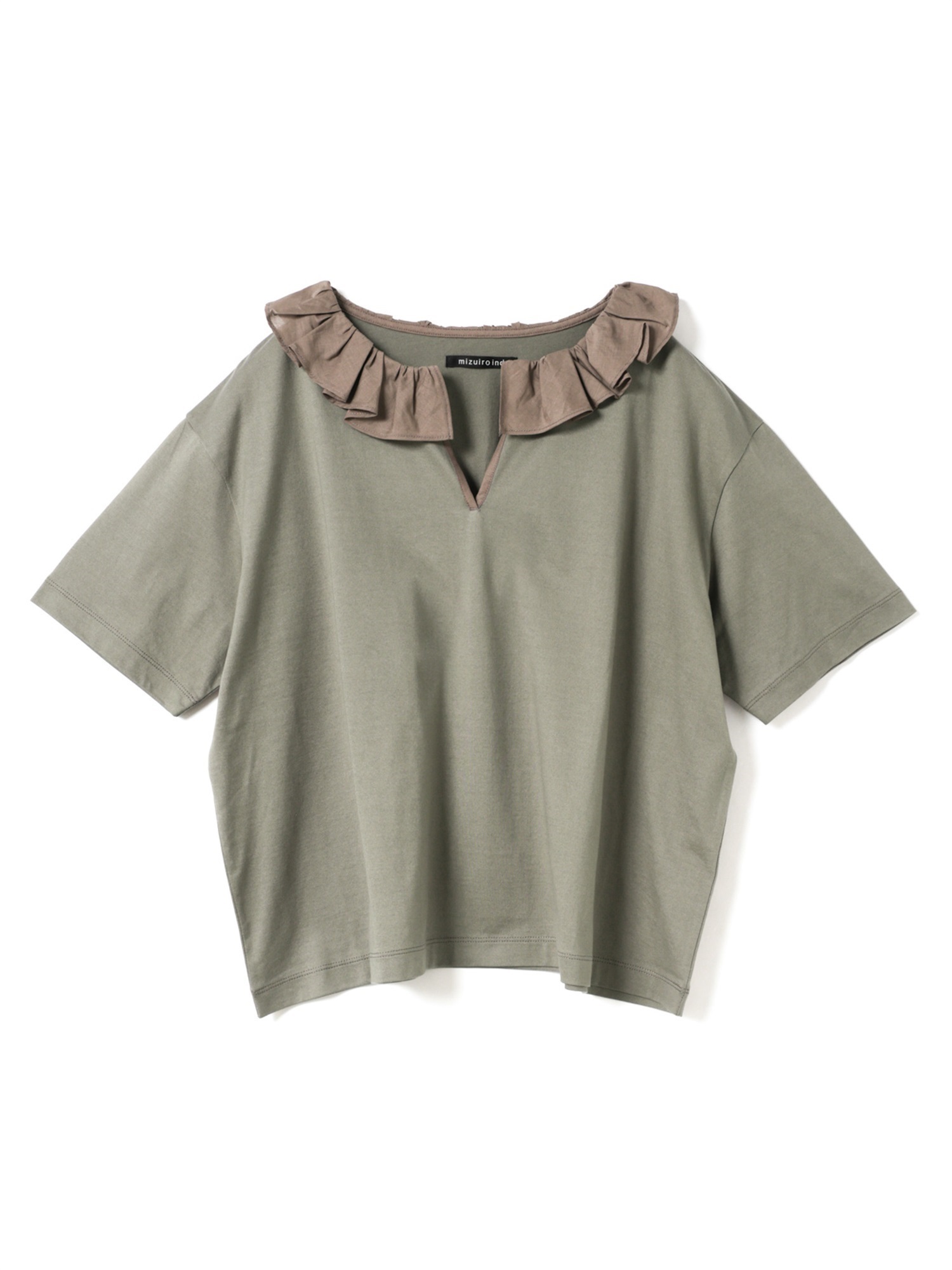 frill collar skipper T shirt | 2-210138(gray 91A-Free)