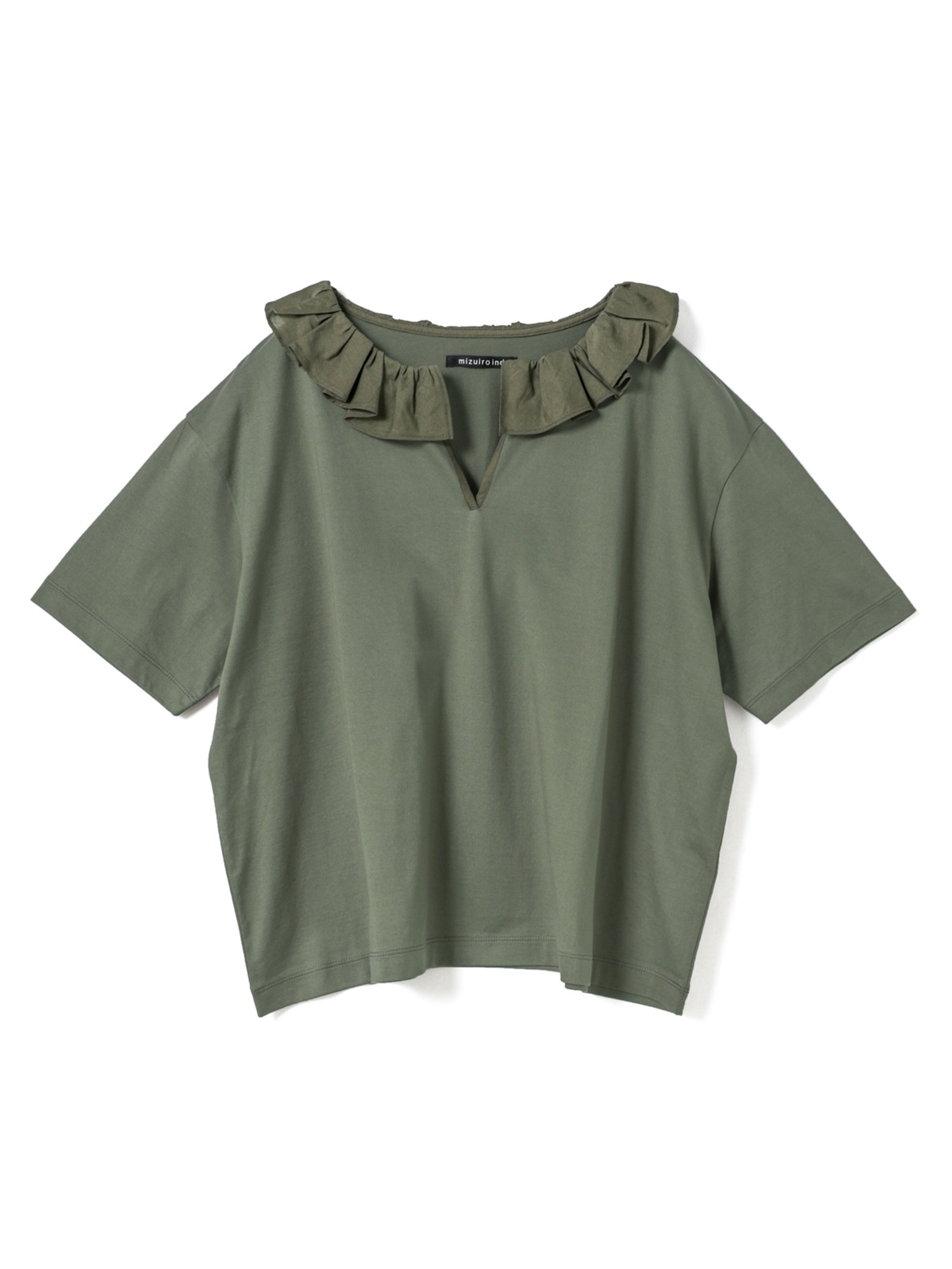 frill collar skipper T shirt | 2-210138(gray 91-Free)