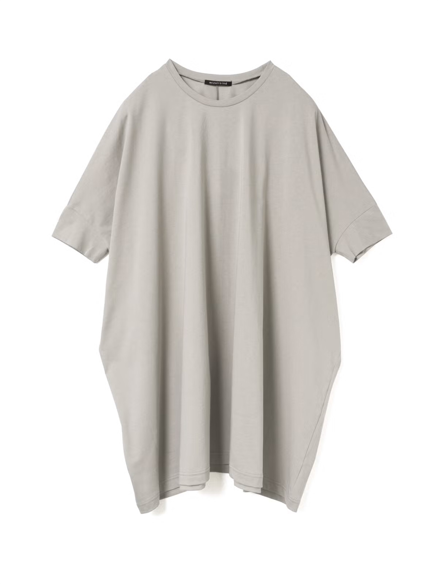 wide crew neck tunic | 2-210144(l.gray 90-Free)
