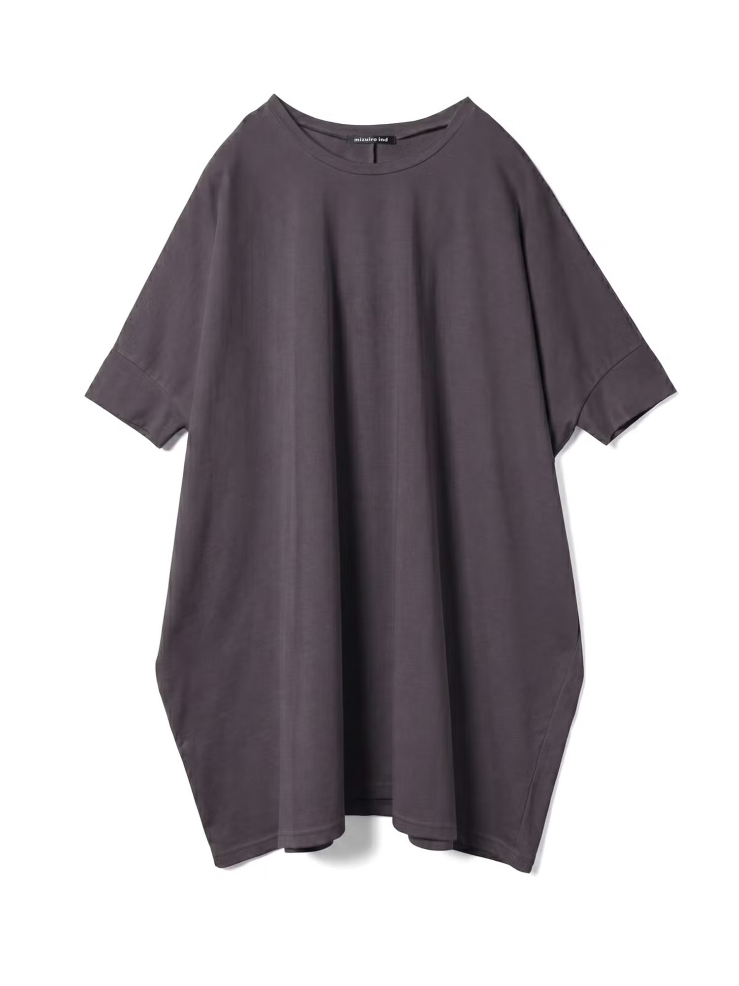 wide crew neck tunic | 2-210144(c.gray 92-Free)