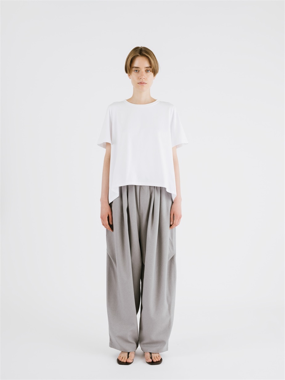 flare crew neck T | 2-210148