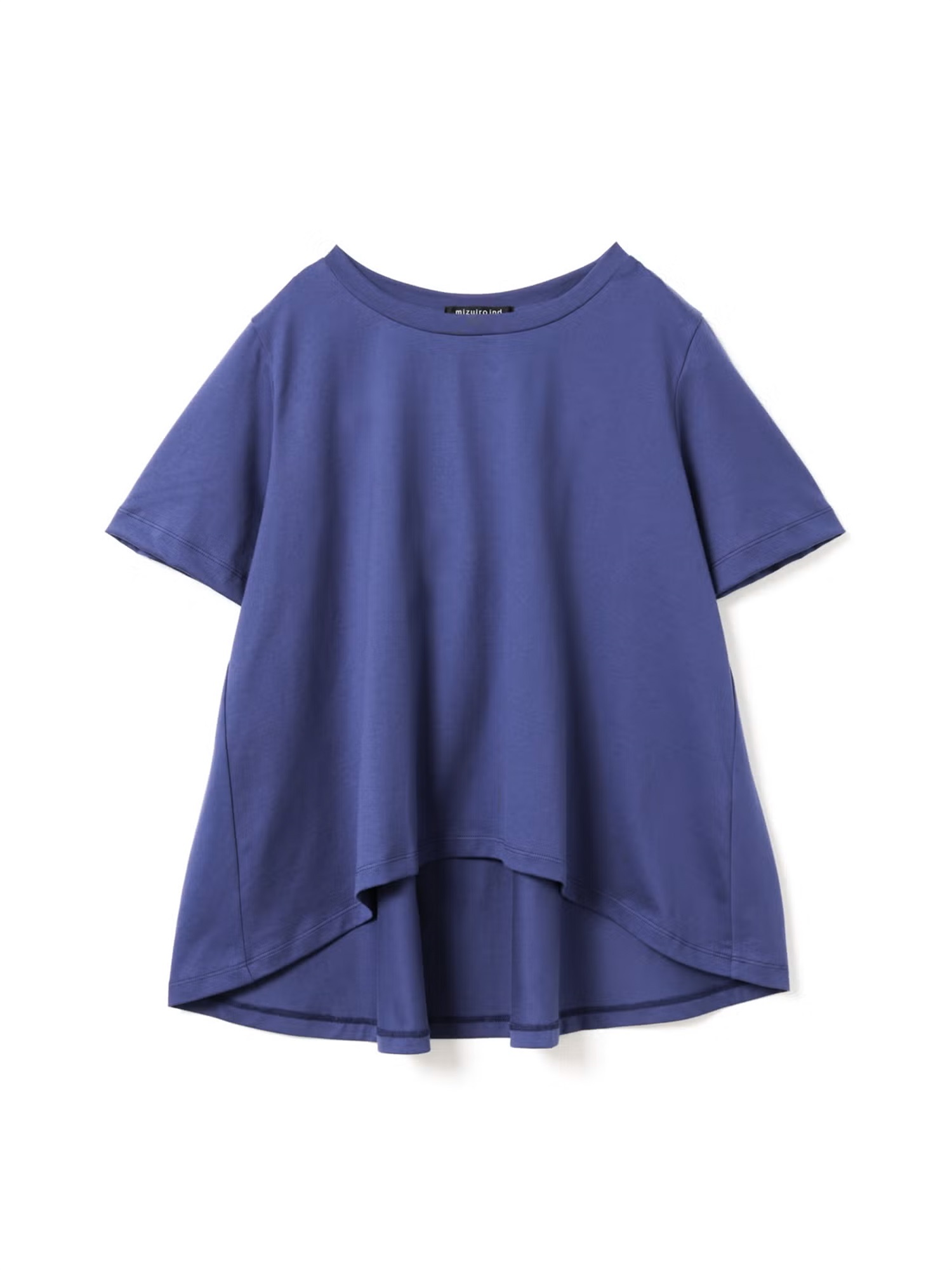 flare crew neck T | 2-210148(blue 31-Free)