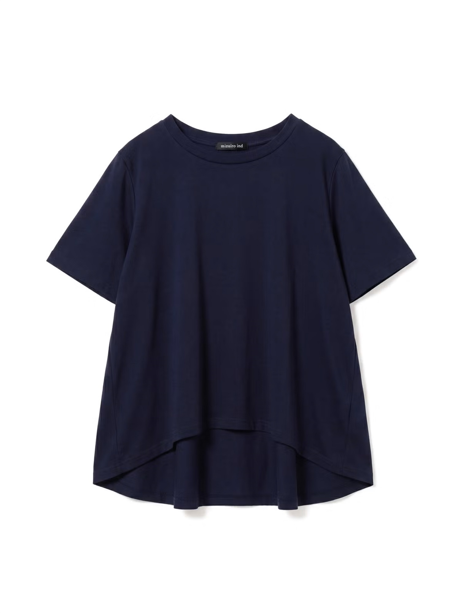 flare crew neck T | 2-210148(navy 77-Free)