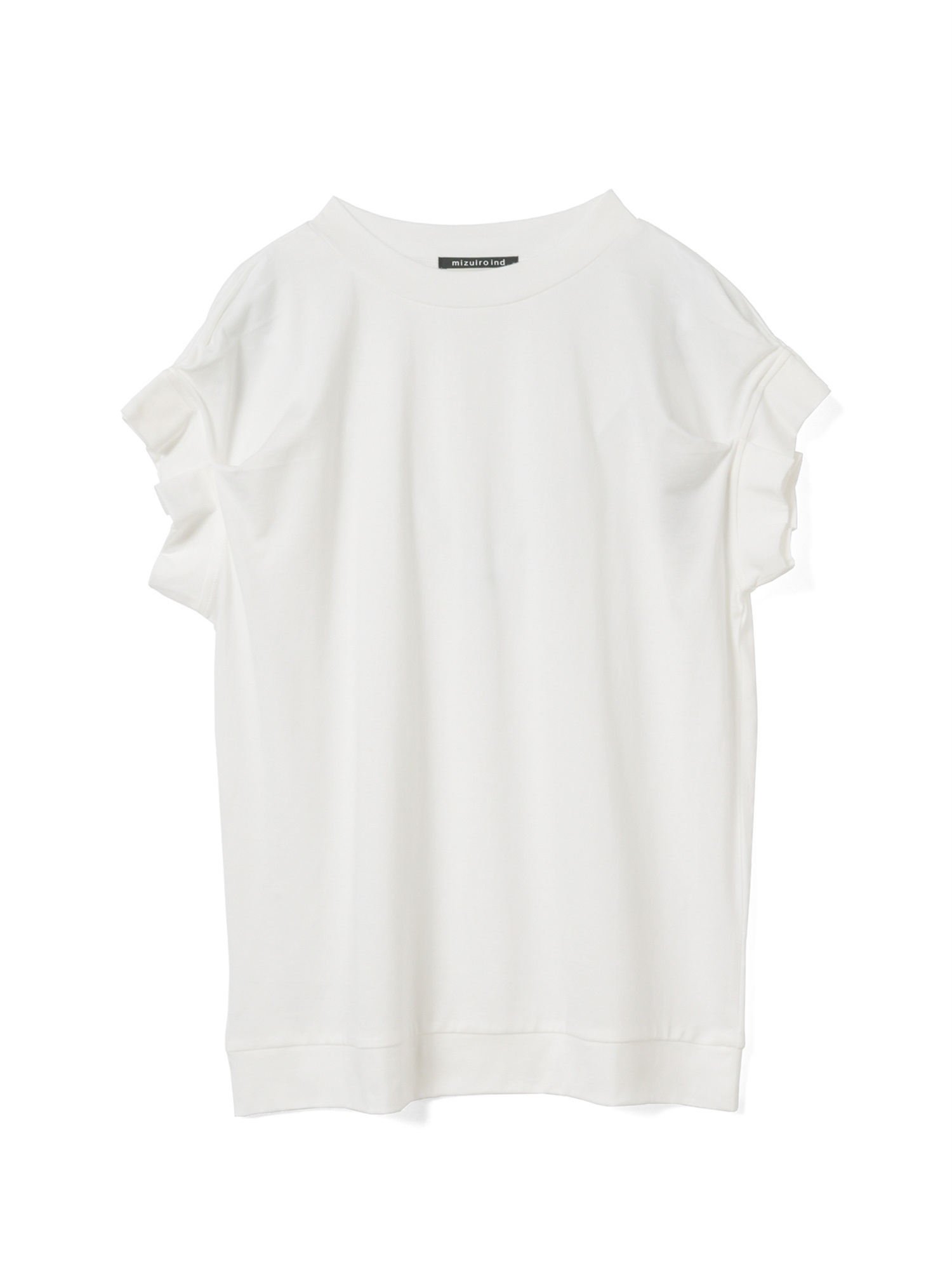 frill slv crew neck P/O | 2-210151(off white 11-Free)