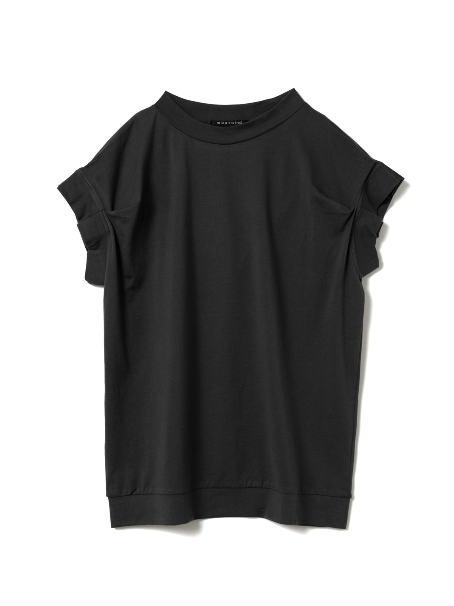 frill slv crew neck P/O | 2-210151(black 99-Free)