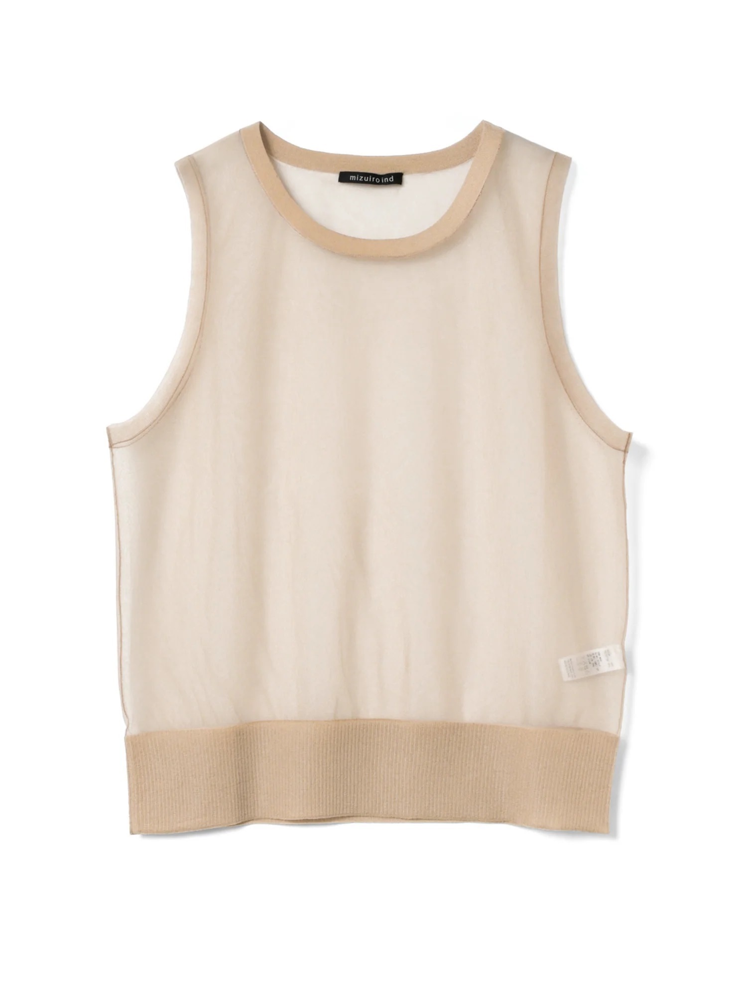 crew neck vest | 2-220039(beige 20-Free)