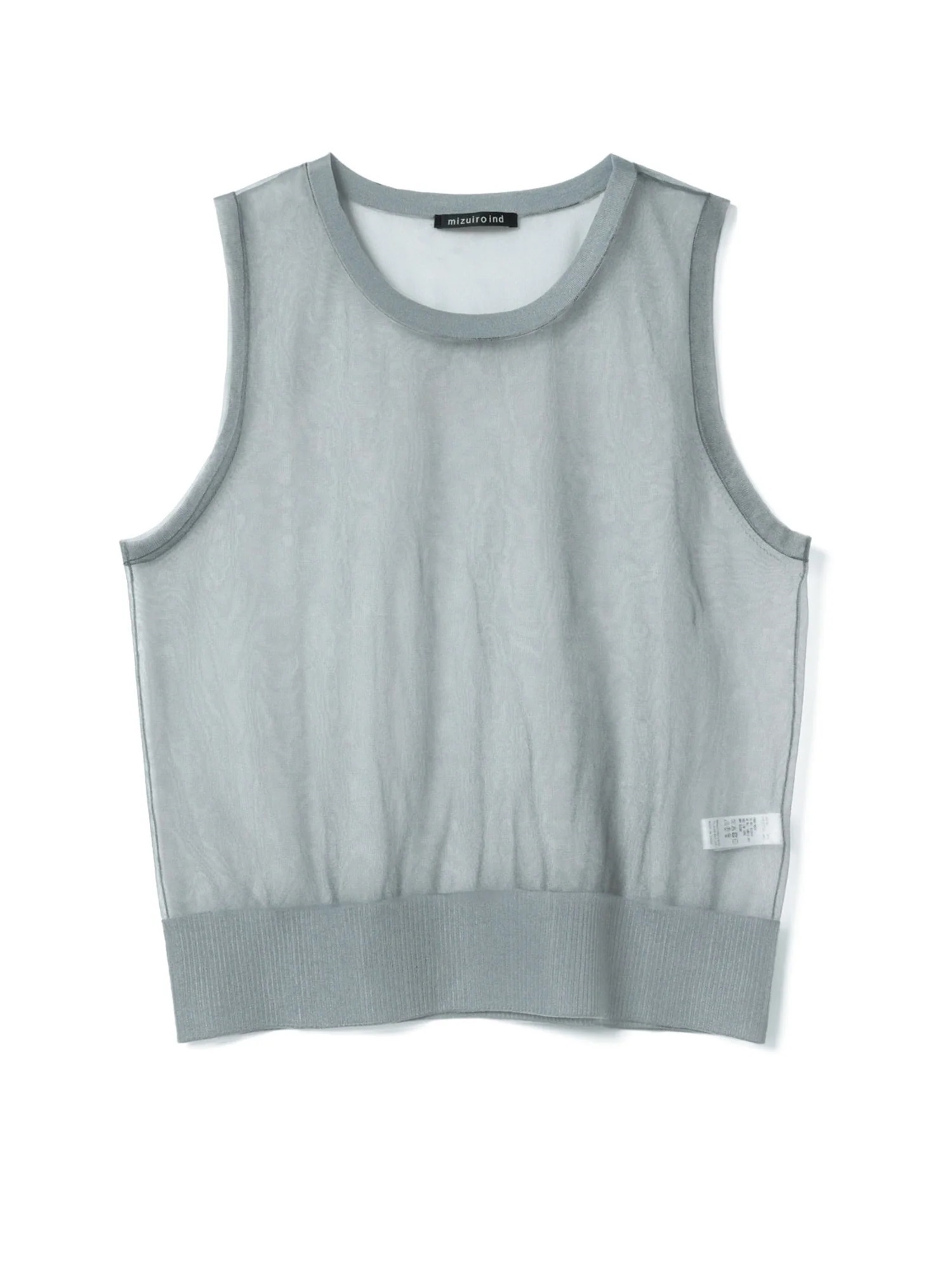 crew neck vest | 2-220039(gray 91-Free)