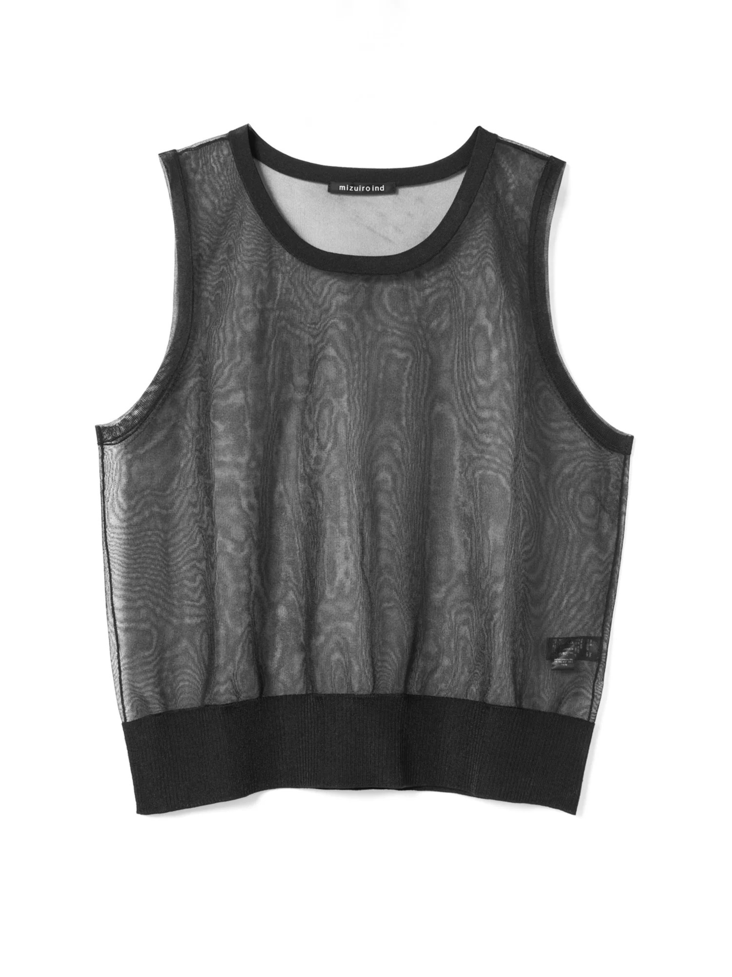 crew neck vest | 2-220039(black 99-Free)