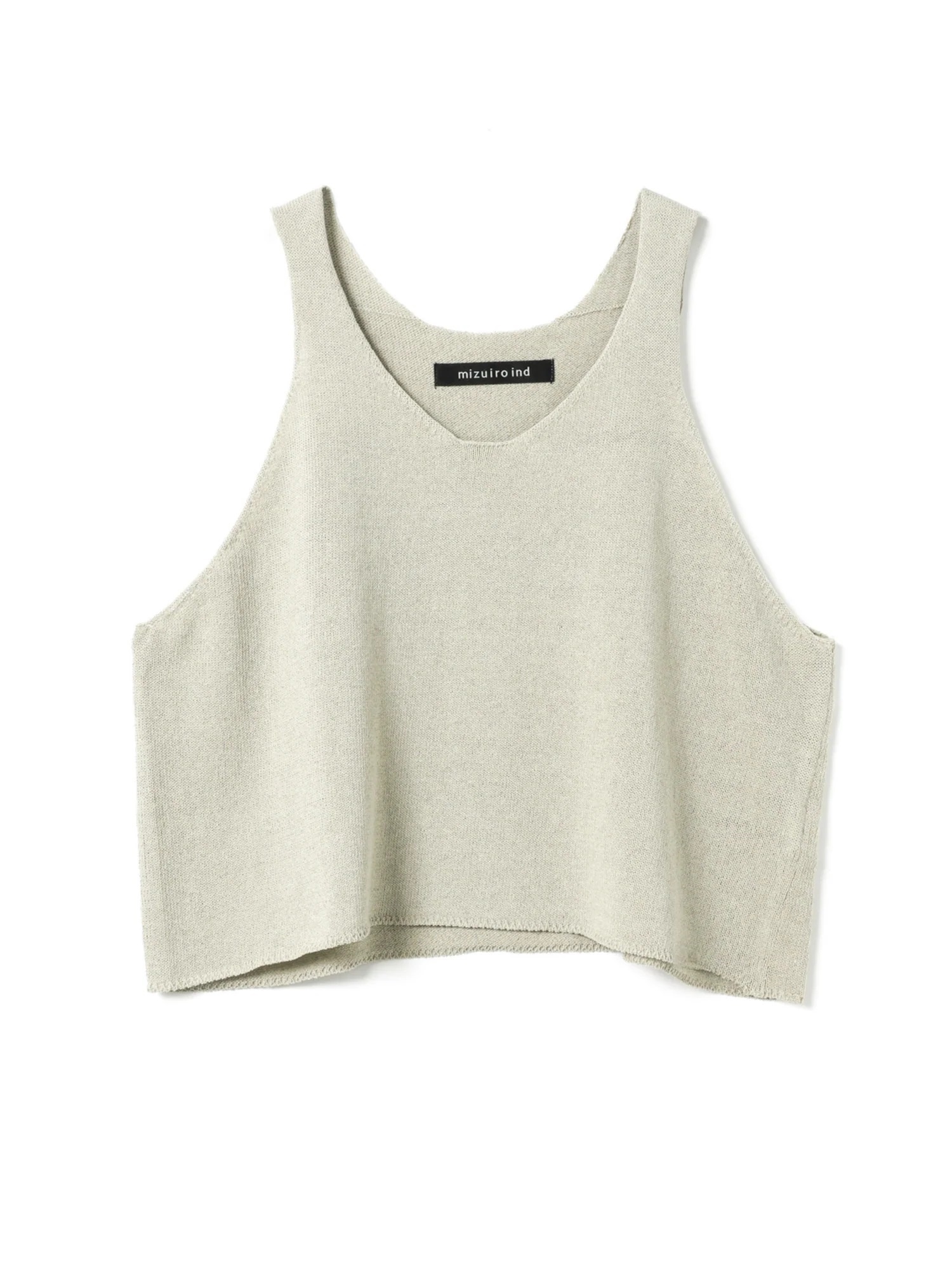 U neck short vest | 2-220043(beige 20-Free)