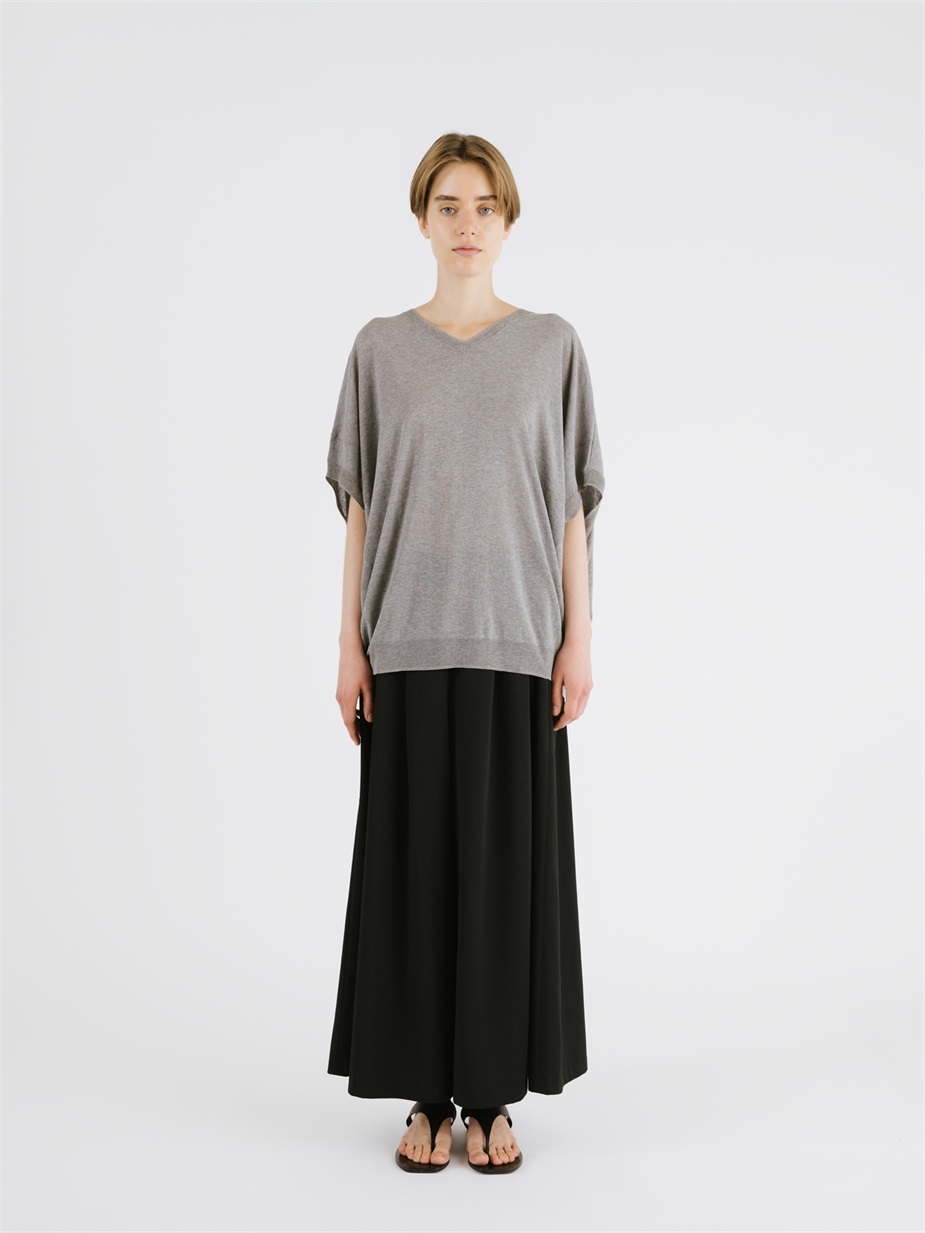 V neck cocoon vest | 2-220049