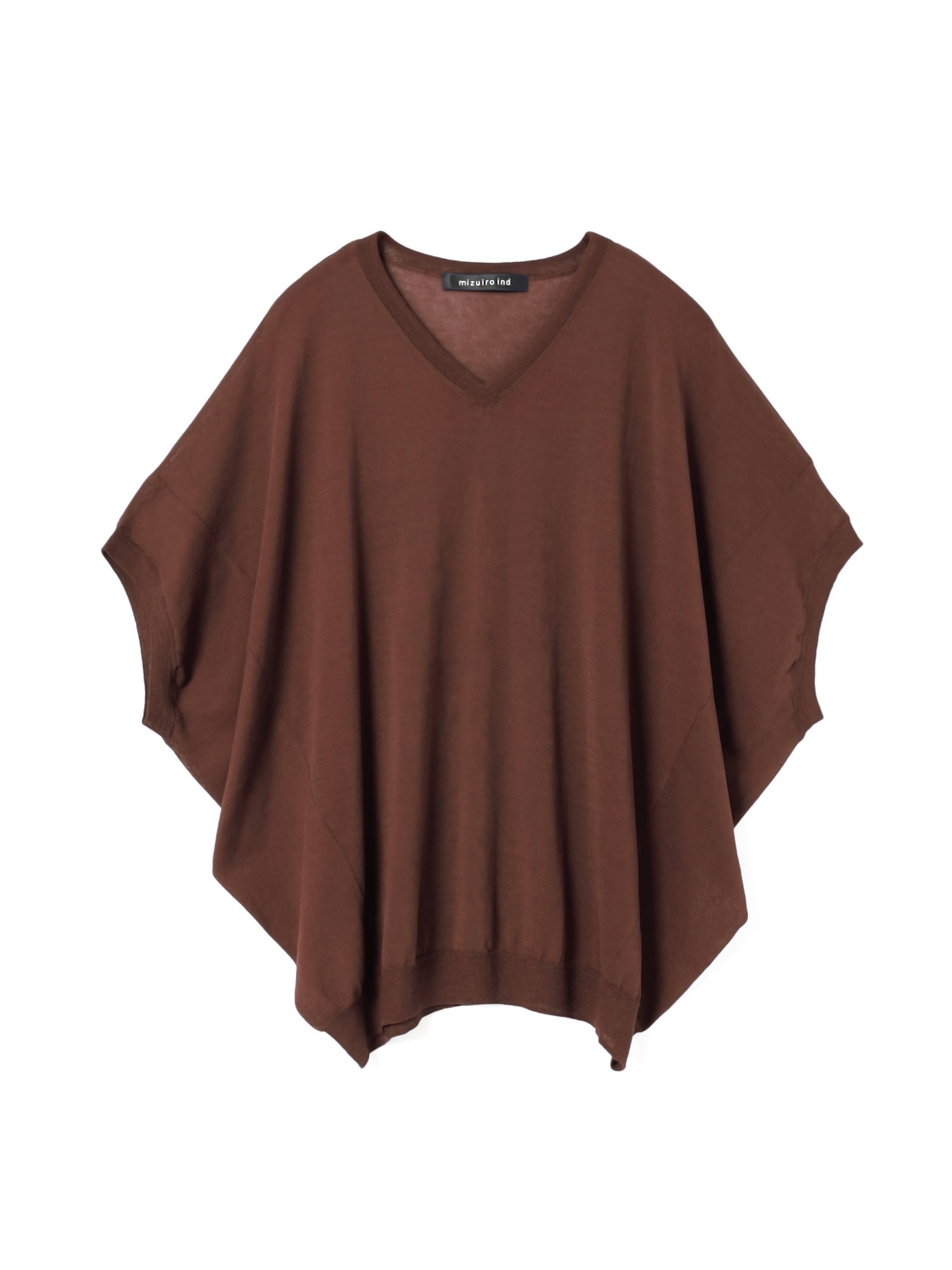 V neck cocoon vest | 2-220049(brown 44-Free)