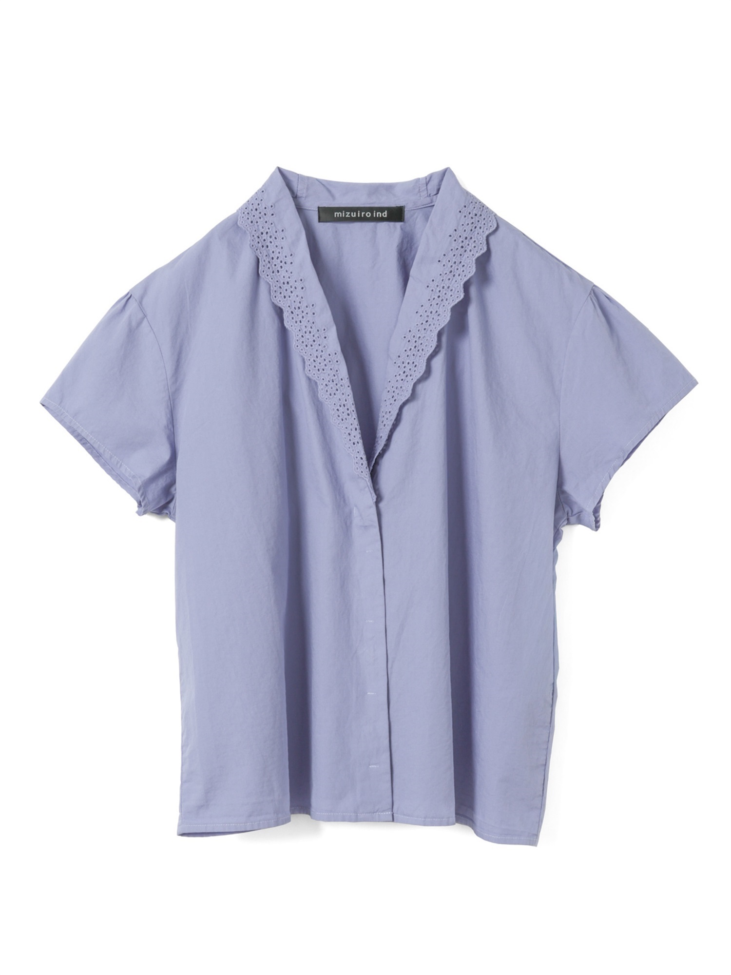 lace collar shirt | 2-230115(blue 31-Free)