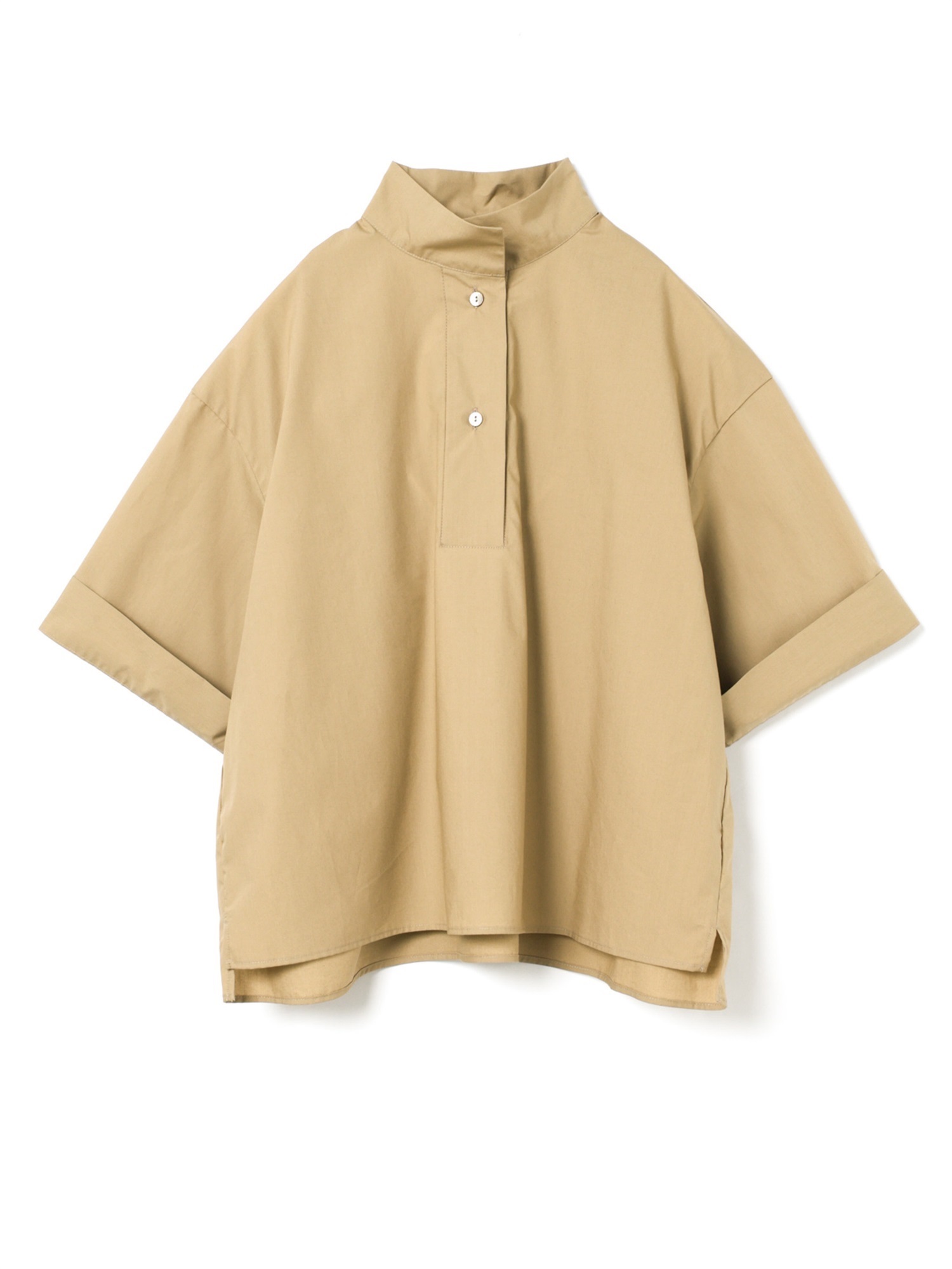 oblong collar P/O shirt | 2-230121(beige 20-Free)