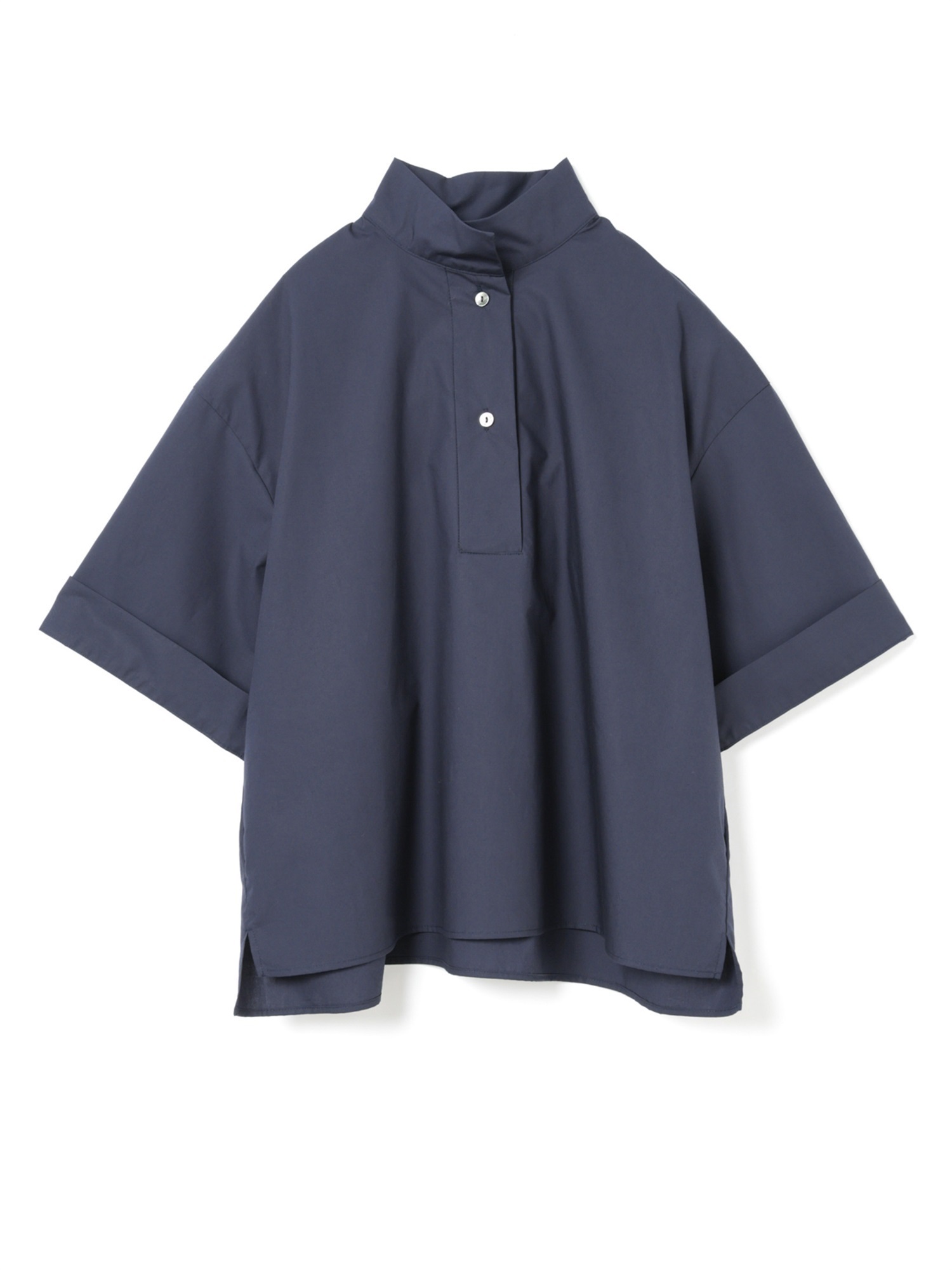 oblong collar P/O shirt | 2-230121(navy 77-Free)