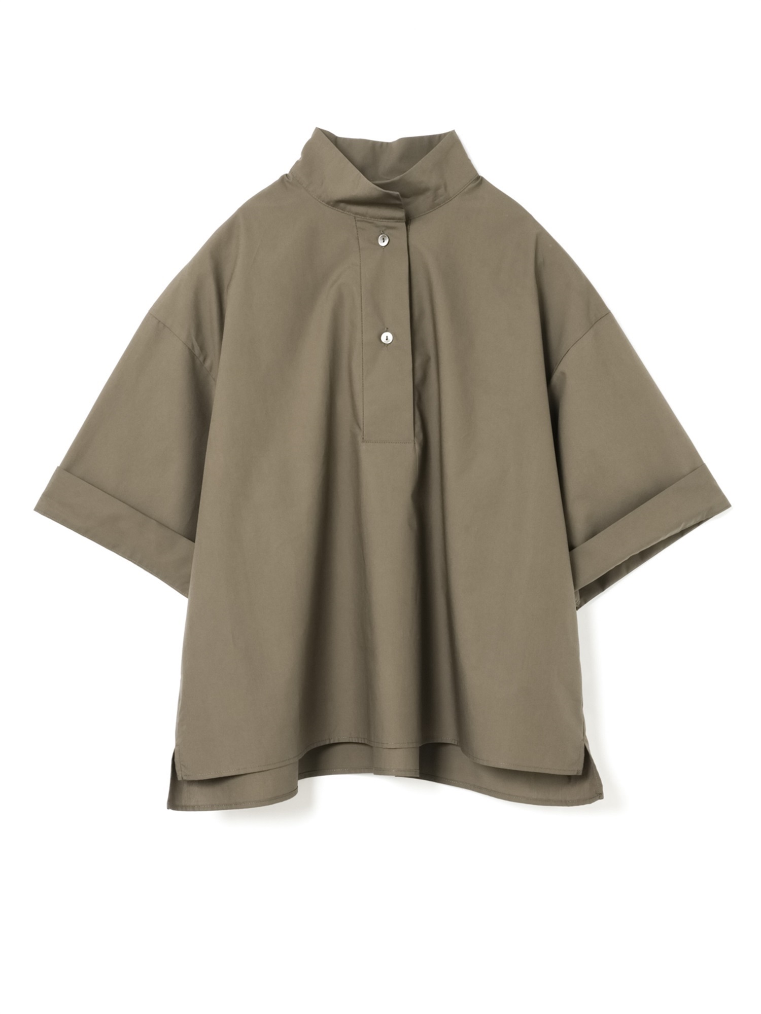 oblong collar P/O shirt | 2-230121(c.gray 92-Free)
